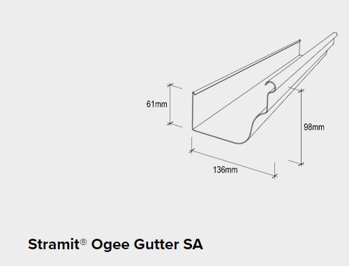 Stramit® Ogee Gutter Sa Steel Select®